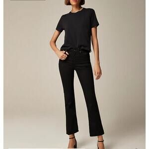 J. Crew Mid-rise kickout jean black size 35